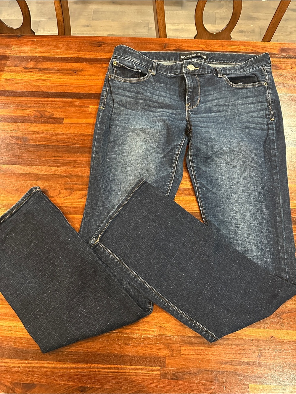 Express Women’s Dark Blue Boot Cut Jeans